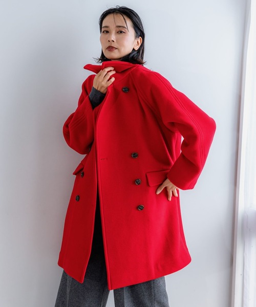 BARNYARDSTORM（バンヤードストーム） ピーコート 1 レッド レディース