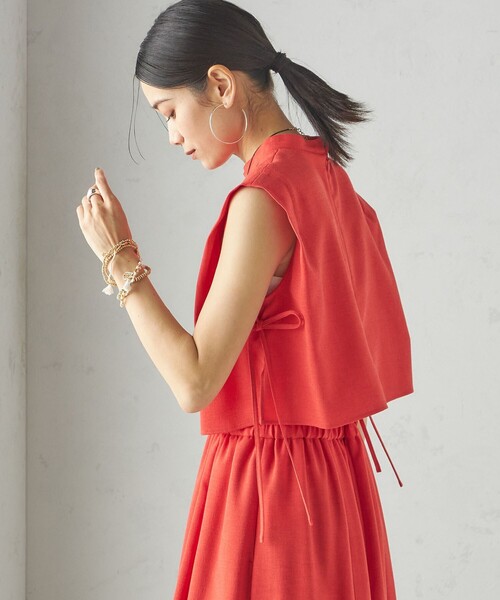 ブラウス シャツ 小泉里子コラボ:「手洗い可能」スラブ 綿麻混 ブラウス レディース SHIPS ブラウス シャツ 小泉里子コラボ:「手洗い可能」スラブ 綿