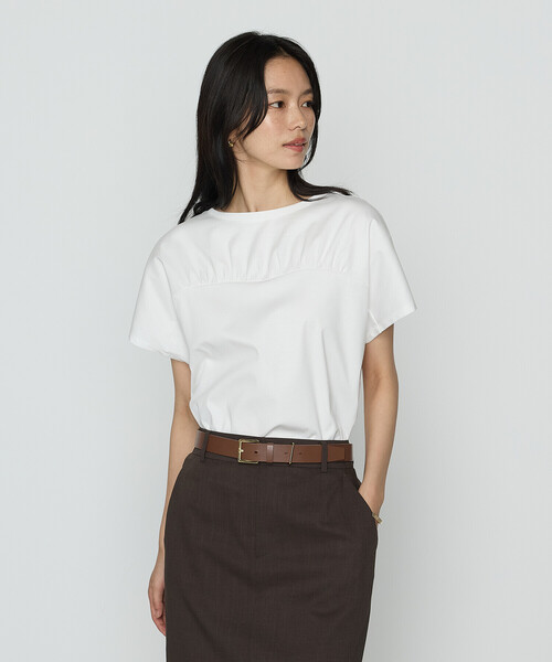 tシャツ コヒノールスムース ビスチェ風カットソー レディース