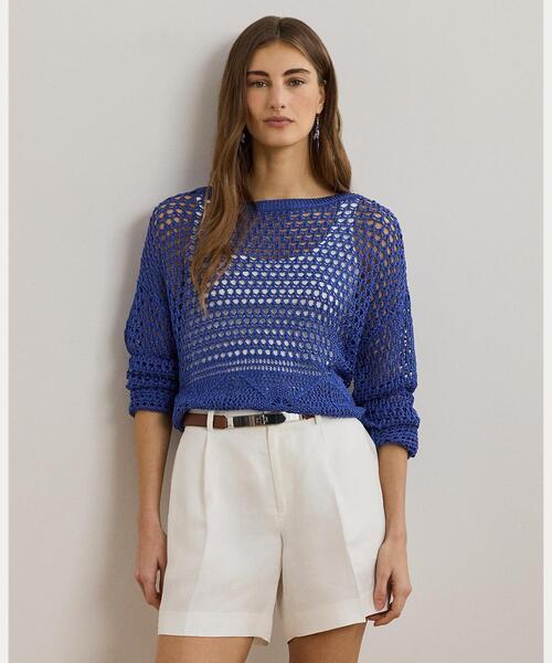 ニット セーター ポインテールニット リネンブレンド セーター レディース | LAUREN RALPH LAUREN