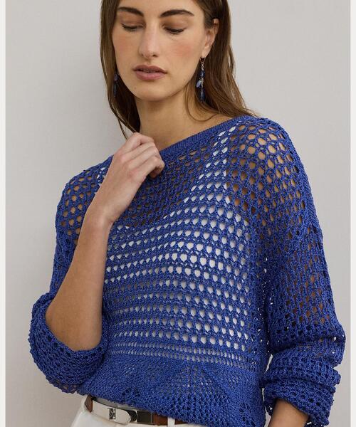 ニット セーター ポインテールニット リネンブレンド セーター レディース | LAUREN RALPH LAUREN | 05