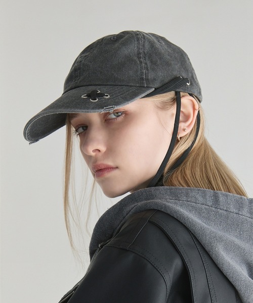 Spielio キャップ 帽子 「Spielio」Dove and cord design cap/ ハトメ