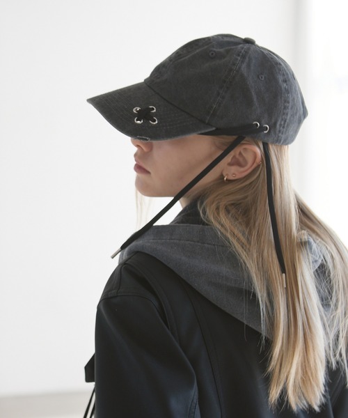 Spielio キャップ 帽子 「Spielio」Dove and cord design cap/ ハトメ