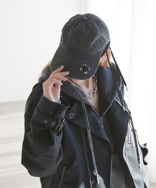 Spielio キャップ 帽子 「Spielio」Dove and cord design cap/ ハトメ
