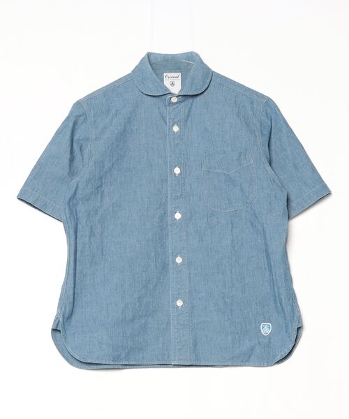 「ORCIVAL」 半袖シャツ 1 ブルー レディース