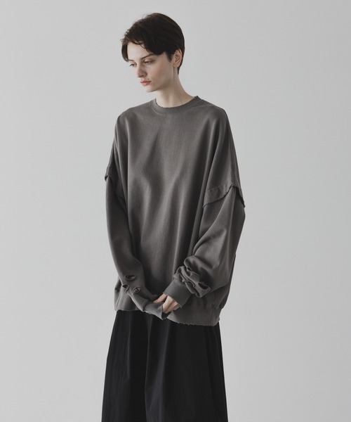 「remer」 スウェットカットソー MEDIUM ブラック メンズ