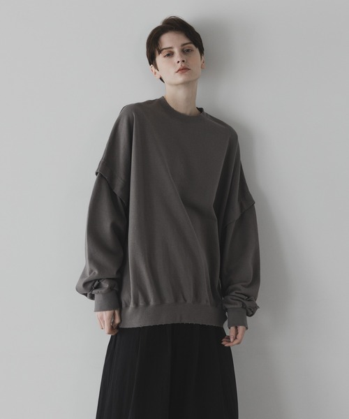 「remer」 スウェットカットソー MEDIUM ブラック メンズ