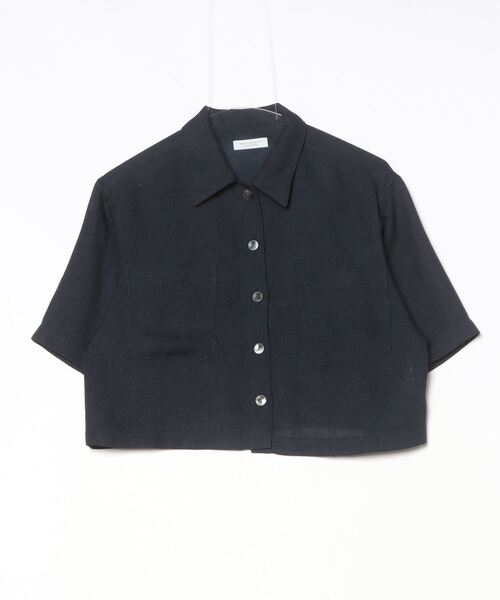 「BEAUTY&YOUTH UNITED ARROWS」 半袖シャツ - ネイビー レディース