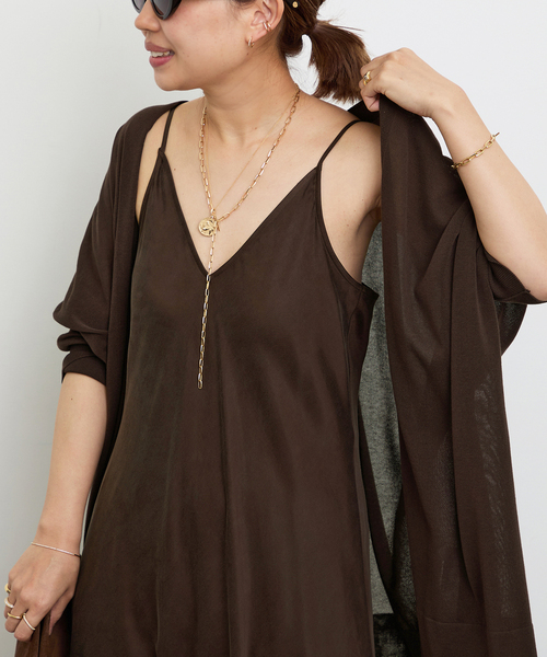 Deuxieme Classe ワンピース *Cu/R Camisole ドレス : ZOZOTOWN Yahoo  