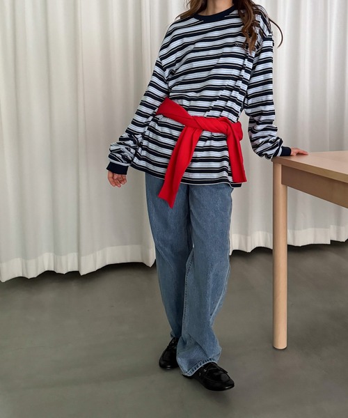 「CANAL JEAN」 長袖カットソー ONE SIZE グレー レディース CANAL JEAN 「CANAL JEAN」 長袖カットソー ONE SIZE グレー