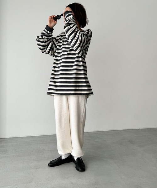 「CANAL JEAN」 長袖カットソー ONE SIZE グレー レディース CANAL JEAN 「CANAL JEAN」 長袖カットソー ONE SIZE グレー