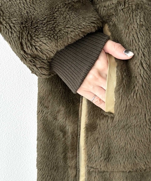 「Java」 ノーカラージャケット SMALL ブラウン レディース_画像5