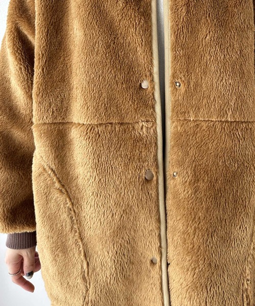 「Java」 ノーカラージャケット SMALL ブラウン レディース_画像8