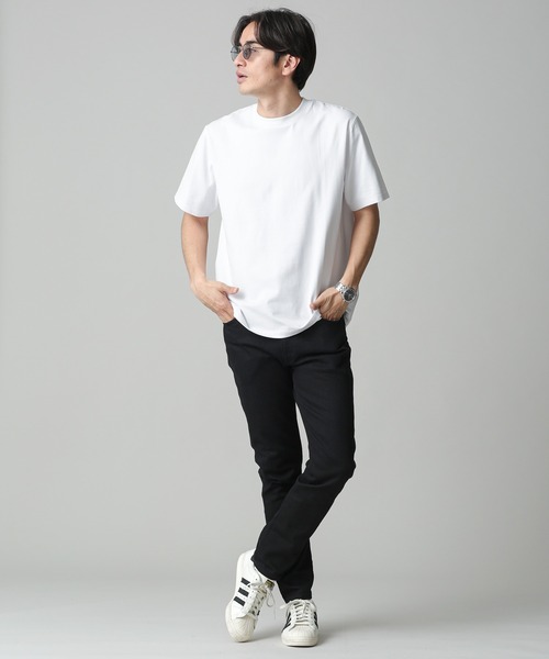 「NANO universe」 7分袖Tシャツ L ホワイト メンズ