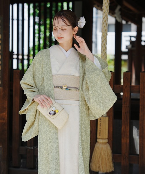 ハンドメイド フリルスタイ グリーン 刺繍生地 韓国生地 カットドビー