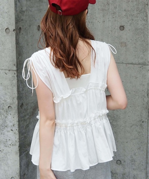 正規品♡アプワイザーリッシェ♡袖ギャザーリボンブラウス♡訳あり 袖リボンフリルブラウス | シャツ・ブラウス | Apuweiser-riche