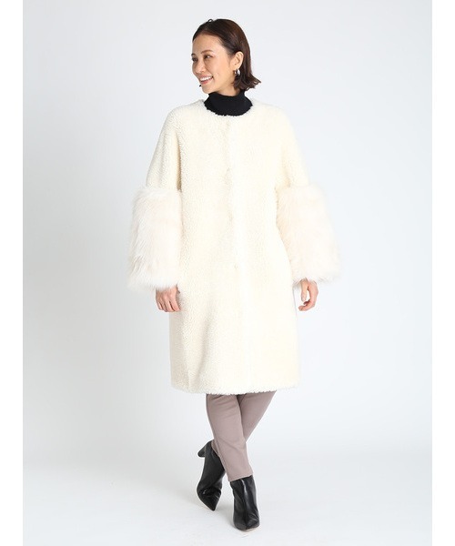 CELFORD（セルフォード） ノーカラーコート 36 ベージュ レディース