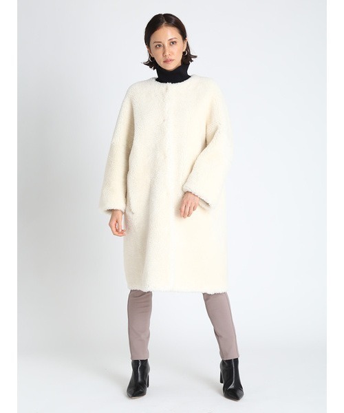 CELFORD（セルフォード） ノーカラーコート 36 ベージュ レディース