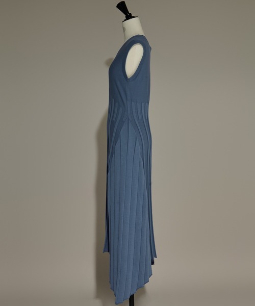 「CINOH」 ニットワンピース 38 グレー レディース_画像2