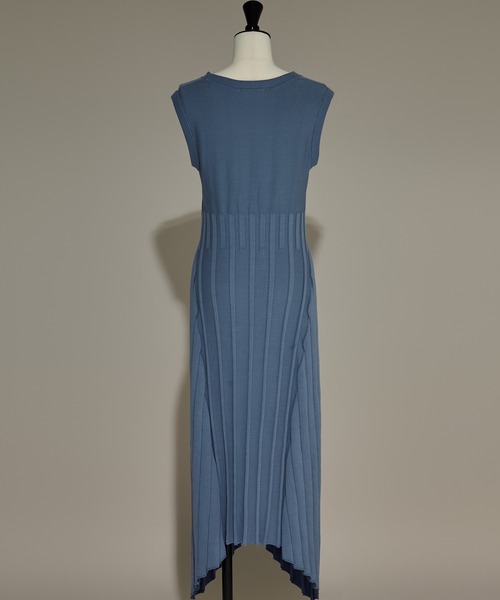 「CINOH」 ニットワンピース 38 グレー レディース_画像3