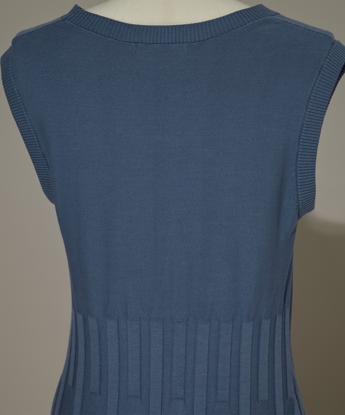 「CINOH」 ニットワンピース 38 グレー レディース_画像4