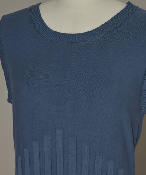 「CINOH」 ニットワンピース 38 グレー レディース_画像6