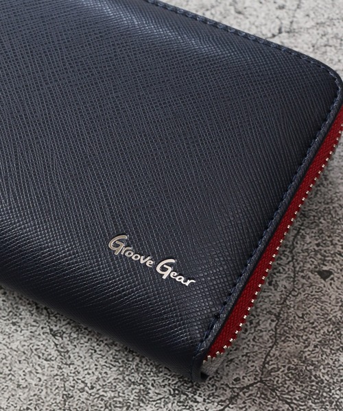 GROOVE GEAR 財布 サフィアーノレザー長財布 （ラウンドZIP
