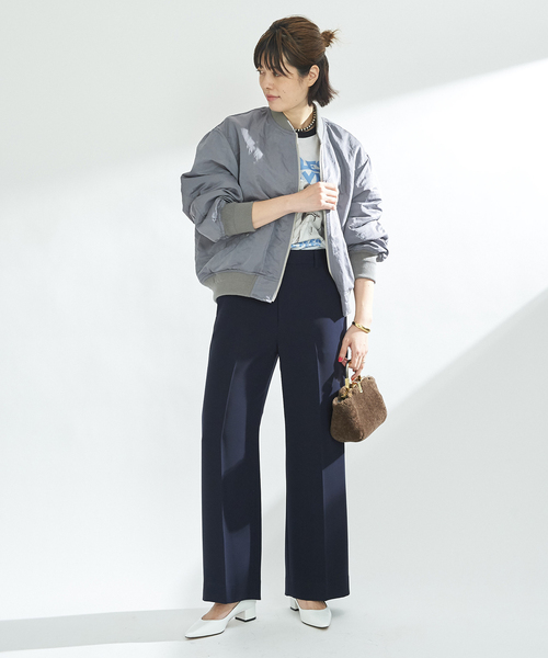 plage（プラージュ） ジップアップブルゾン FREE グレー レディース