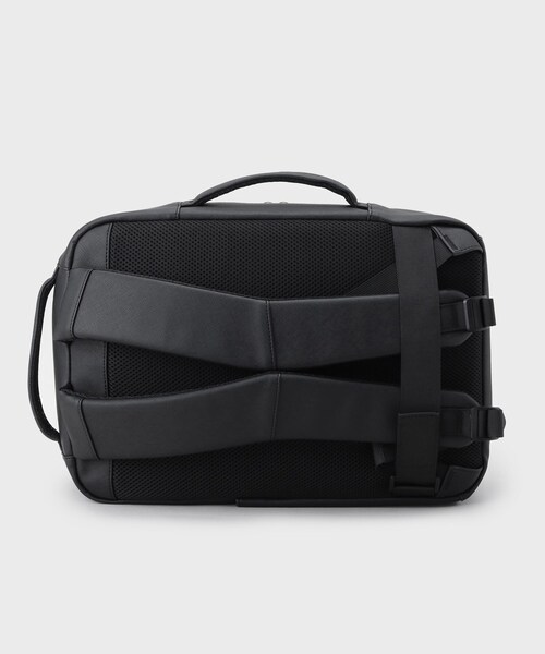 デイバック リュック サフィアーノレザー調2WAYバックパック メンズ