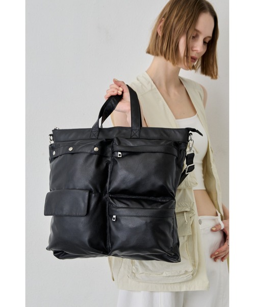 neo&sons◆ヘルメットバッグ◆ショルダー◆本革　激レア un/neu ショルダーバッグ バッグ BIGポケットヘルメットバッグ