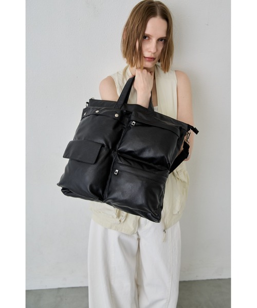 neo&sons◆ヘルメットバッグ◆ショルダー◆本革　激レア un/neu ショルダーバッグ バッグ BIGポケットヘルメットバッグ