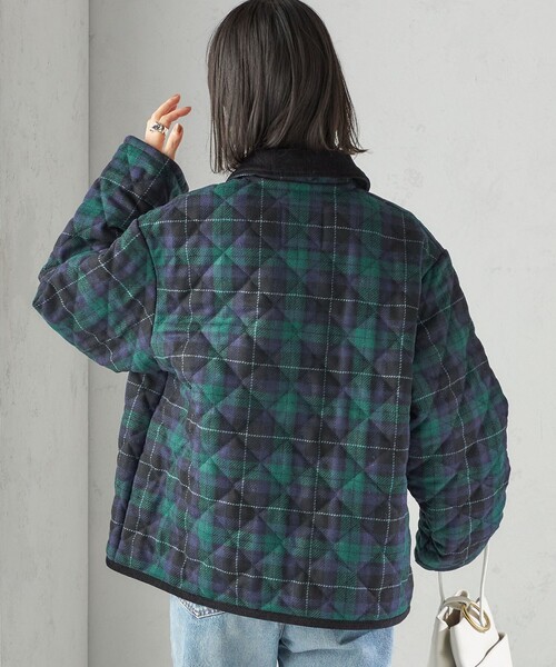 ラベンハム ノーカラージャケット チェック柄 ブラック ラベンハム ノーカラージャケット チェック柄 ブラック ラベンハム