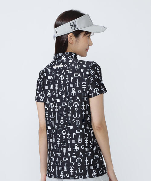 PEARLY GATES tシャツ 「PEARLY GATES」アンカーロゴ柄プリント