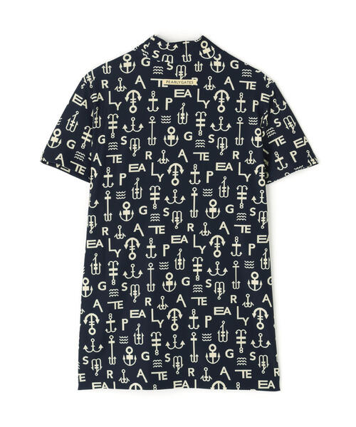 PEARLY GATES tシャツ 「PEARLY GATES」アンカーロゴ柄プリント
