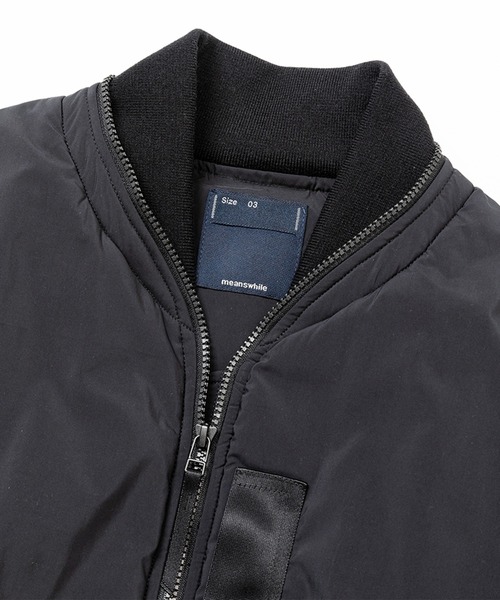 meanswhile（ミーンズワイル） ma1 ma-1 Loop Zip MA1 メンズ