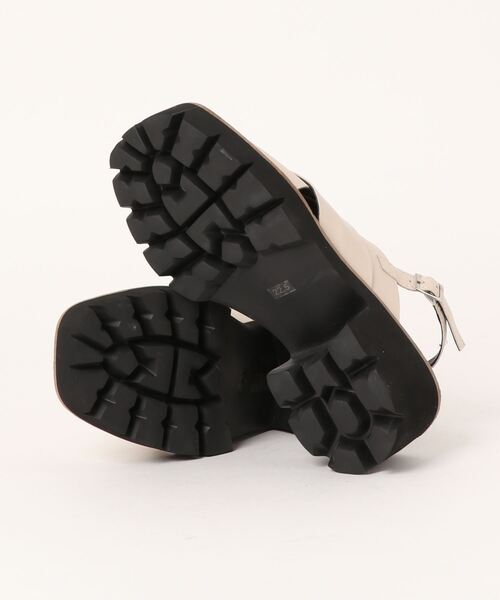 「あしながおじさん」 ヒールサンダル 23.0cm アイボリー レディース_画像3