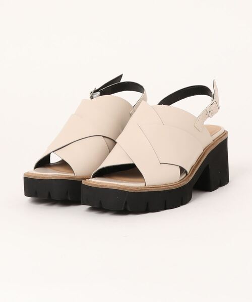 「あしながおじさん」 ヒールサンダル 23.0cm アイボリー レディース_画像5