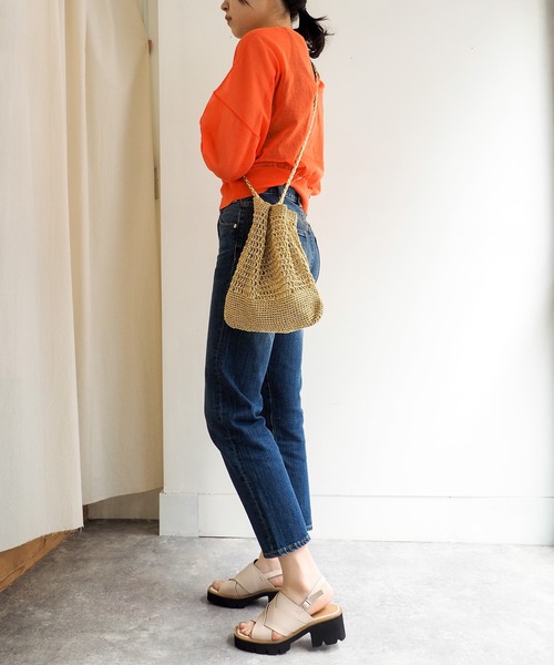 「あしながおじさん」 ヒールサンダル 23.0cm アイボリー レディース_画像8