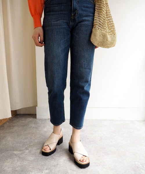 「あしながおじさん」 ヒールサンダル 23.0cm アイボリー レディース_画像9