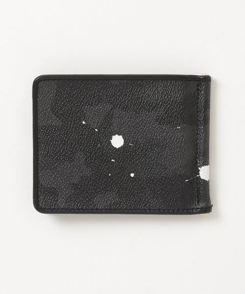 GENTIL BANDIT」 カモフラージュ マネークリップウォレット - ブラック