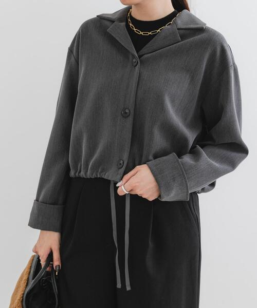 【新品未使用】openclose queen dot jk F by ROSSO（エフバイロッソ） コート アウター オープンカラーシャツ