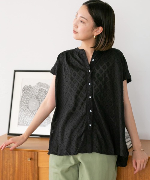 「URBAN RESEARCH Sonny Label」 半袖ブラウス FREE ブルー レディース_画像2