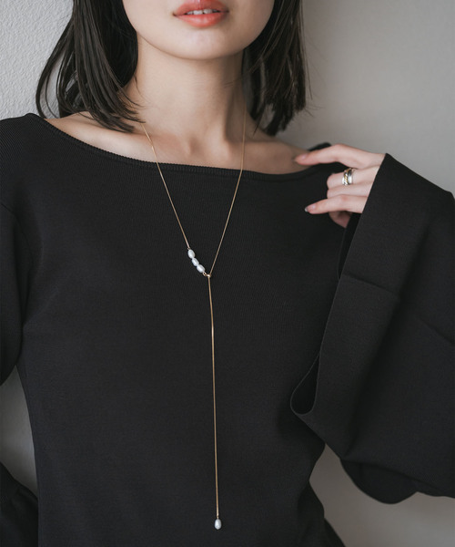 ネックレス SEN TOKYO ネックレス 金属アレルギー対応 品のある首元を。スクエア