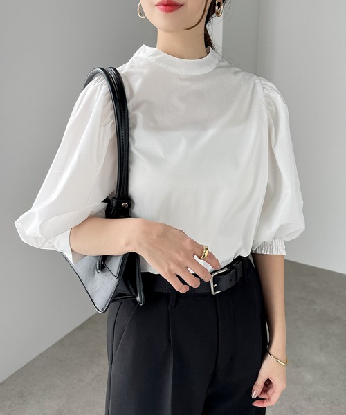 「andme」 「alma design」7分袖ブラウス M オフホワイト レディース_画像8