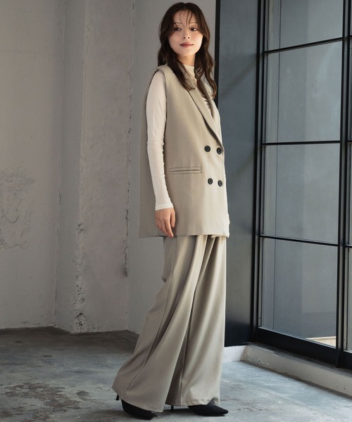 LOWO パンツドレス 「3点セット」パンツドレス オケージョン 結婚式