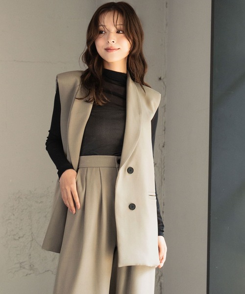 LOWO パンツドレス 「3点セット」パンツドレス オケージョン 結婚式