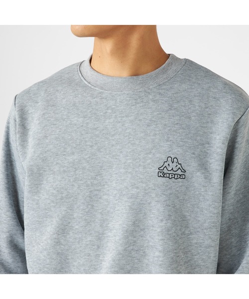 Kappa（カッパ） トレーナー スウェット 軽量 裏起毛 クルーネック 