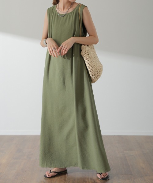 「HUG.U」 ノースリーブワンピース - ブラック レディース_画像5