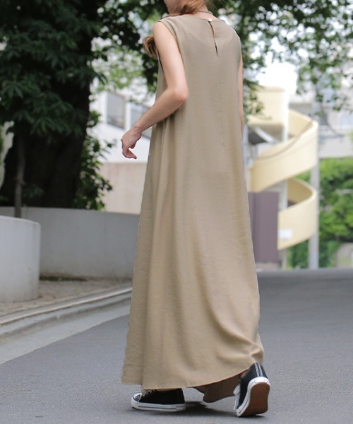 「HUG.U」 ノースリーブワンピース - ブラック レディース_画像6