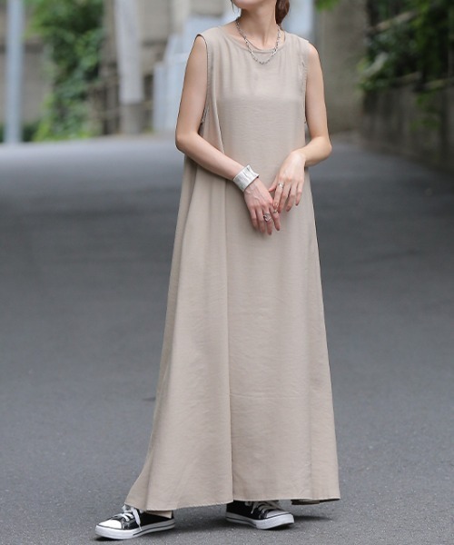 「HUG.U」 ノースリーブワンピース - ブラック レディース_画像9